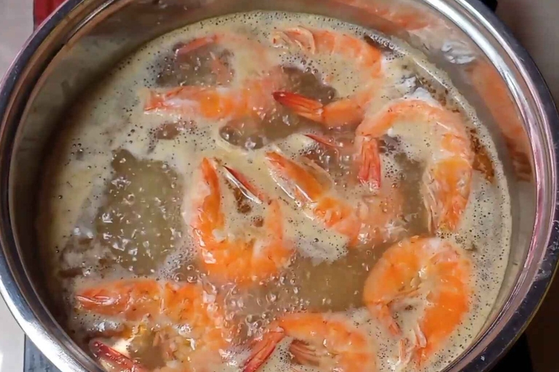 gỏi tôm rau nhút hình 3