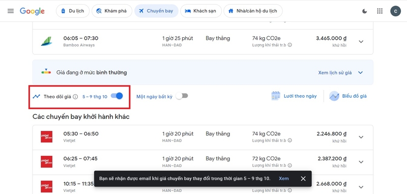 google Flights 9
