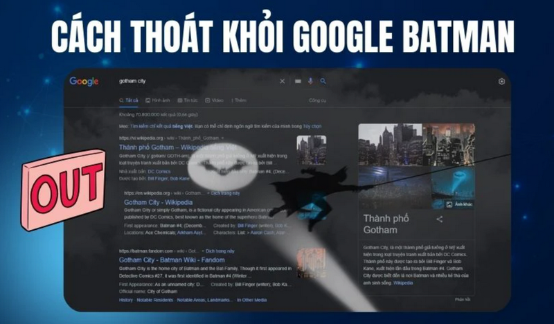 Một cách khác để vô hiệu hóa hiệu ứng là bắt đầu một truy vấn tìm kiếm mới