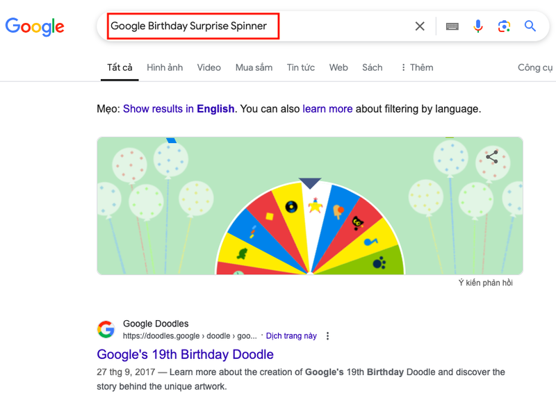 Google Birthday Surprise Spinner và 10 trò chơi nổi bật giúp bạn “quay
