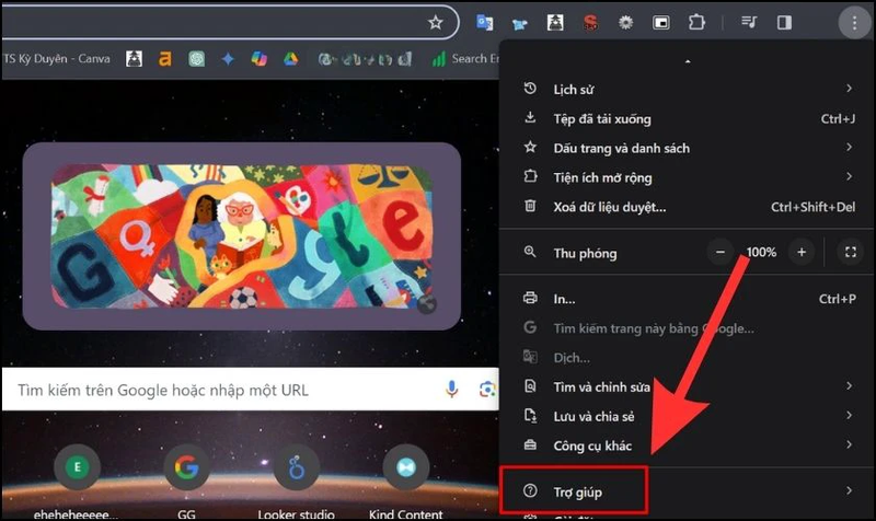 kiem tra cap nhat google chrome