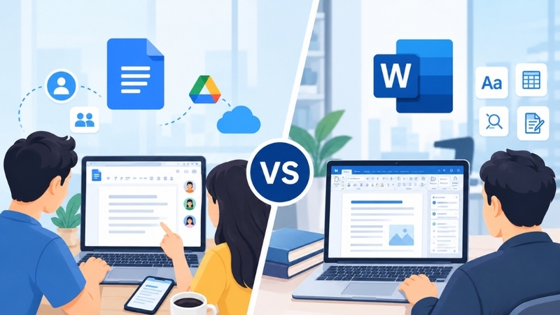 Google Docs và Word cái nào tốt hơn?
