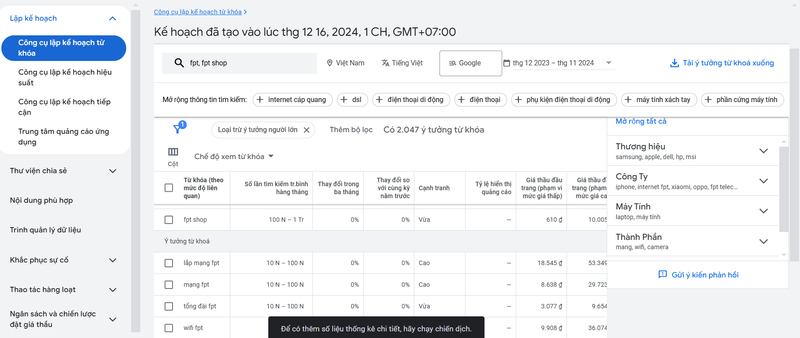 google keyword tool ảnh 11