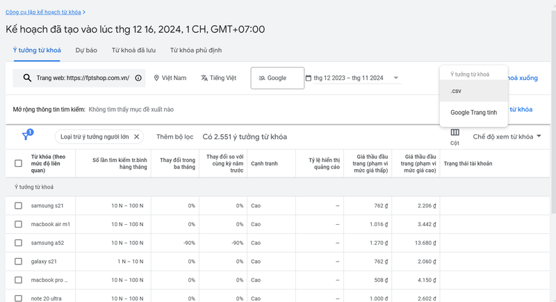 google keyword tool ảnh 1215