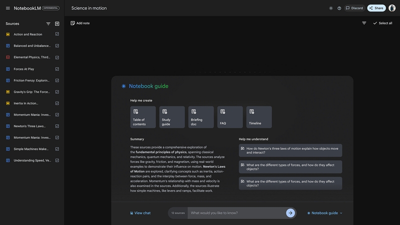 Google NotebookLM 4