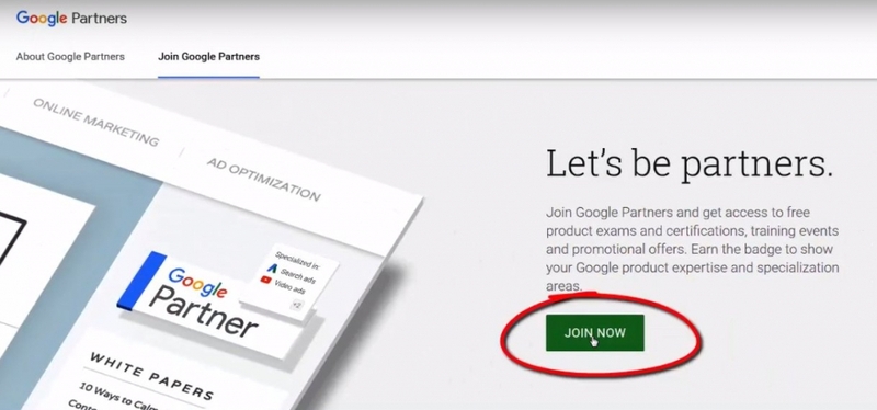 Hướng dẫn cách lấy chứng chỉ đối tác của Google 1