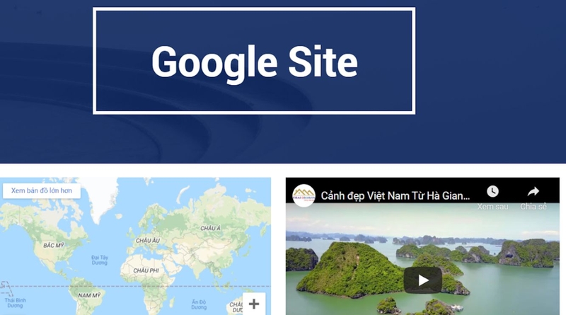 cac tien ich google site