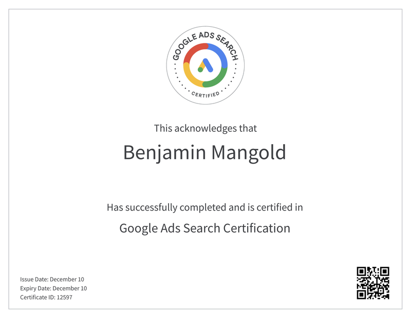 Cách nhận chứng chỉ Google Skillshop