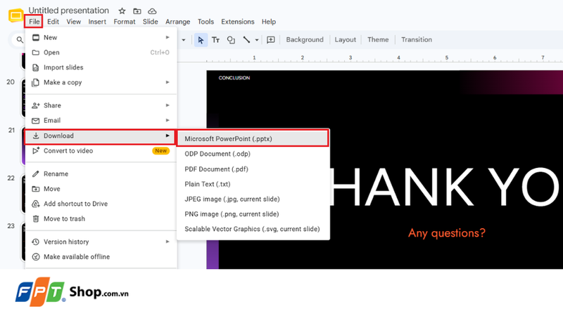 Hướng dẫn sử dụng Google Slides nhanh chóng 4
