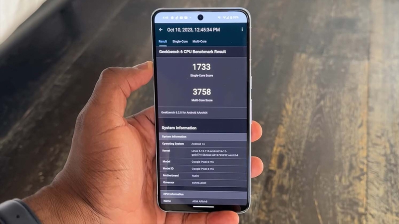 Điểm Geekbench 6 của Tensor G3