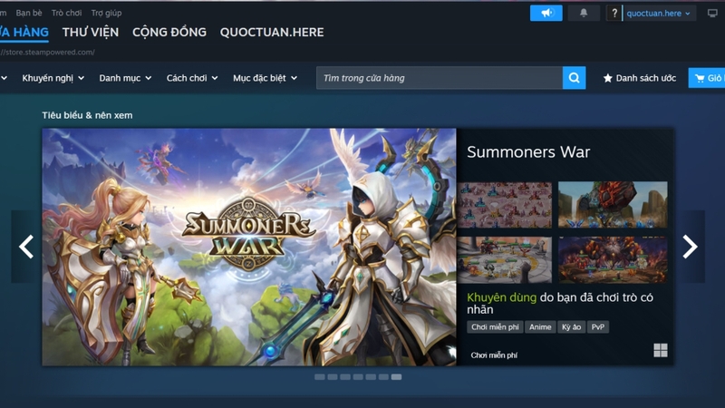 Mở ứng dụng Steam trên máy tính