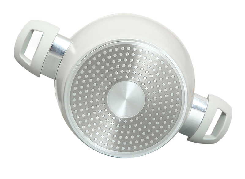 Bộ 3 nồi nhôm 5 lớp chống dính nắp kính Green Cook GCS227-T1 - hình 4