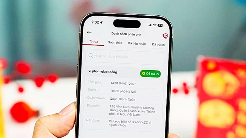 Gửi hình ảnh vi phạm giao thông có được tiền không - 07