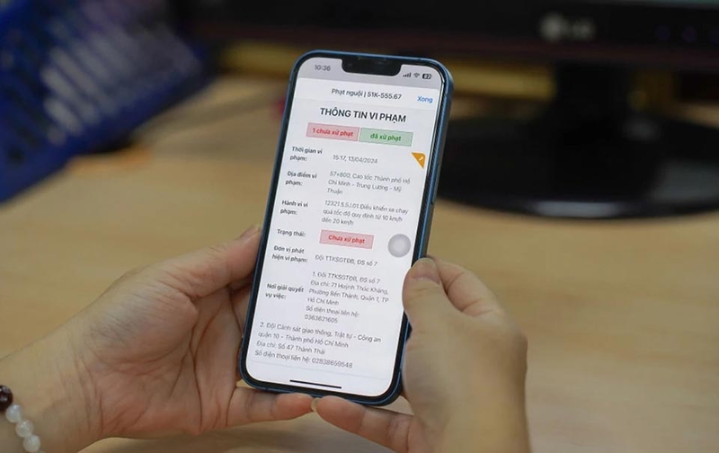 Gửi hình ảnh vi phạm giao thông có được tiền không - 08