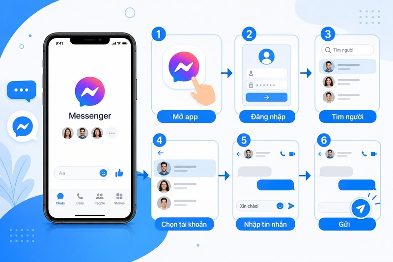 gửi tin nhắn từ facebook đến điện thoại ảnh 3