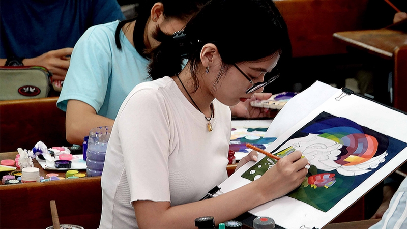 Sinh viên ngành Hội hoạ