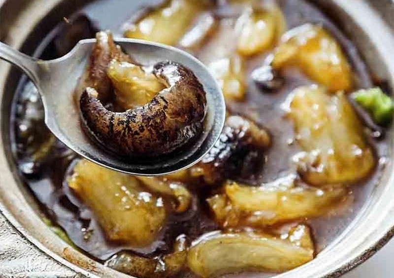 hải sâm nấu gà ảnh 4