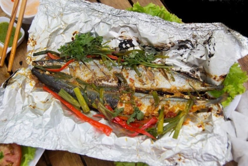 ca song nuong giay bac