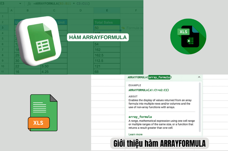 hàm ARRAYFORMULA (1)
