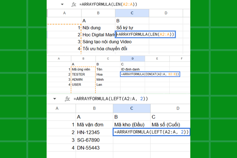 hàm ARRAYFORMULA (3)