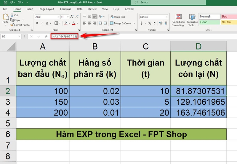 Hàm EXP - 07