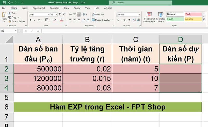 Hàm EXP - 08