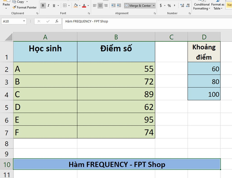 Hàm FREQUENCY - 05