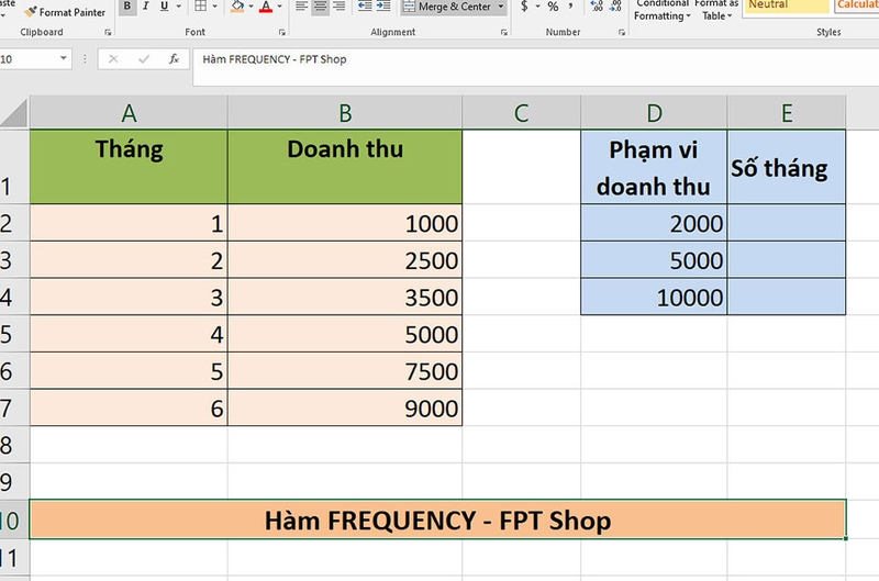 Hàm FREQUENCY - 04