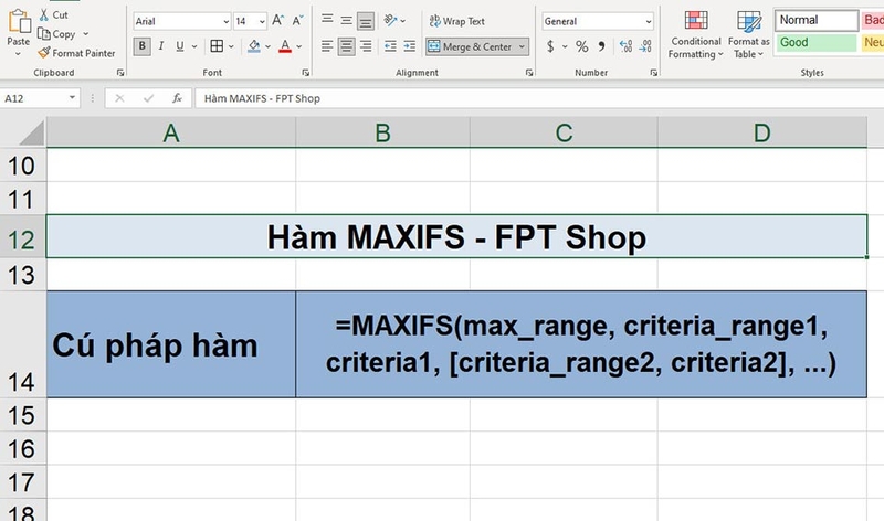 Hàm MAXIFS - 06