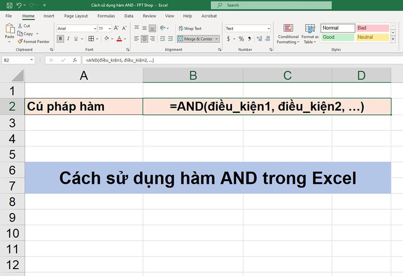 Hàm AND trong Excel - 03