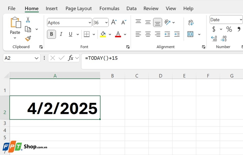 hàm cộng ngày trong Excel ảnh 2