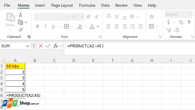hàm nhân trong Excel ảnh 3