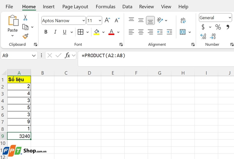 hàm nhân trong Excel ảnh 6