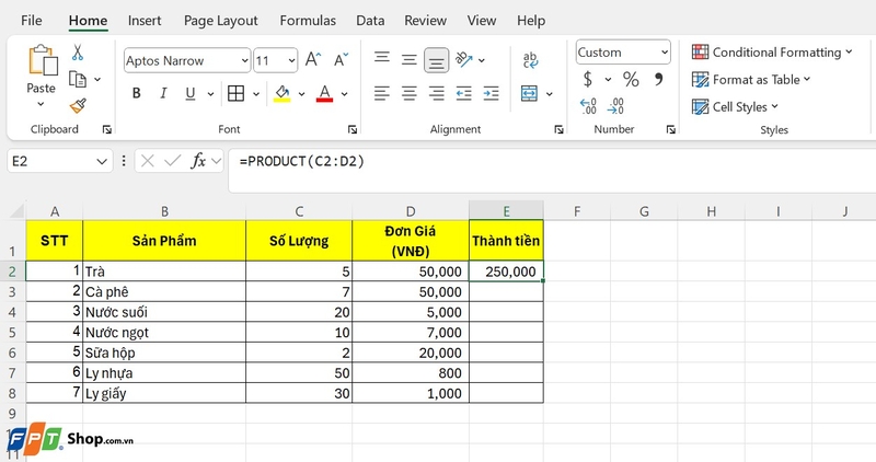 hàm nhân trong Excel ảnh 13