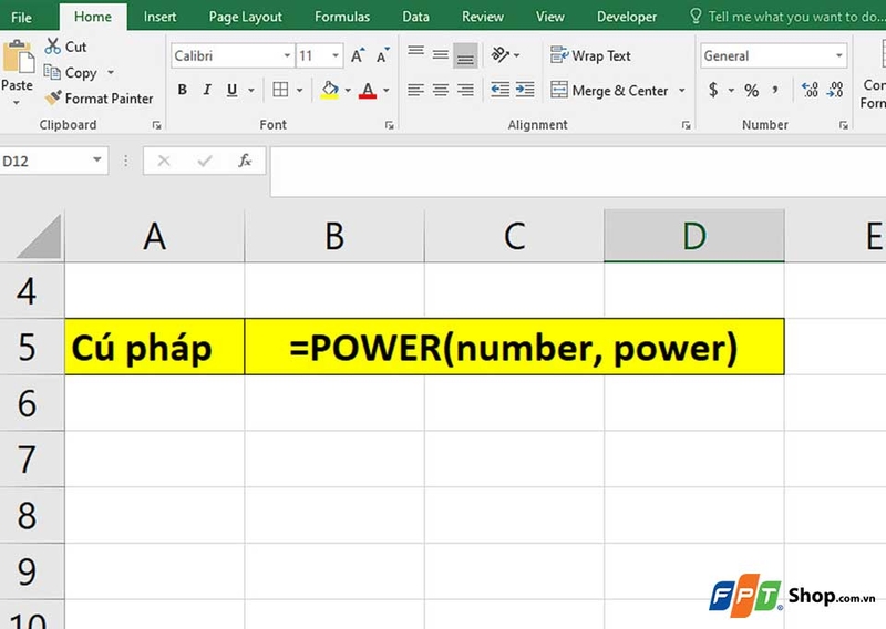 Cách dùng hàm POWER trong Excel - 11