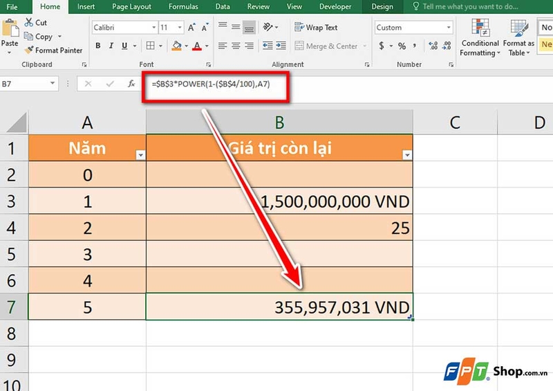 Cách dùng hàm POWER trong Excel - 04