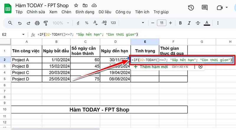 Hàm TODAY - 08