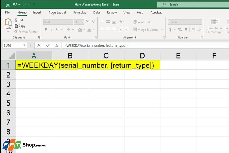 Hàm WEEKDAY - Ảnh 03