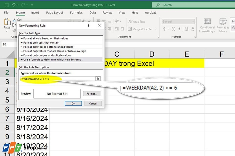 Hàm WEEKDAY - Ảnh 12