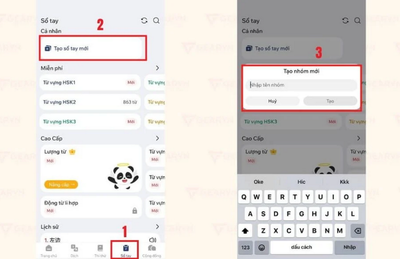 Sử dụng&nbsp;sổ tay Hanzii Dict