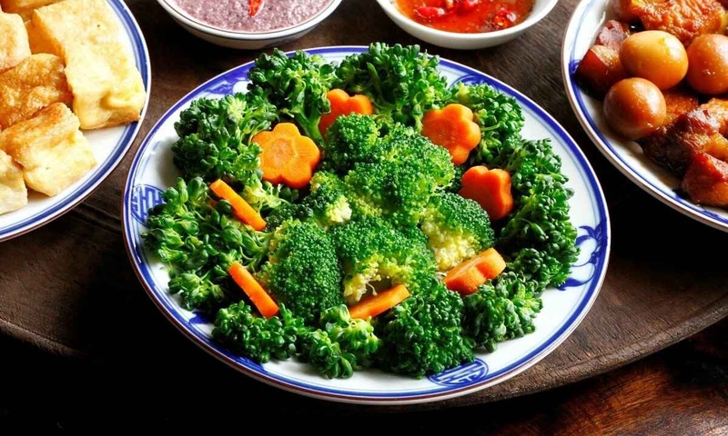 hấp rau bằng lò vi sóng hình 3