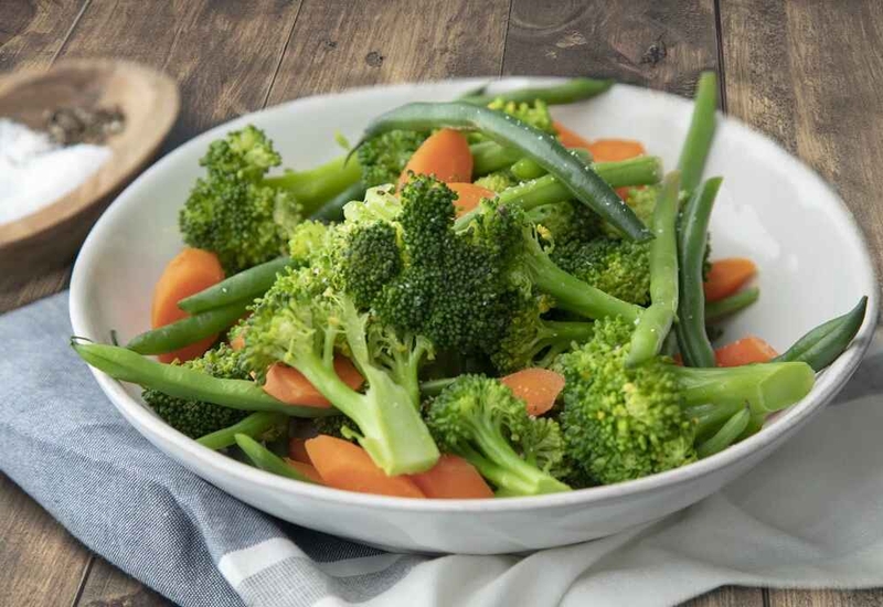 hấp rau bằng lò vi sóng hình 5