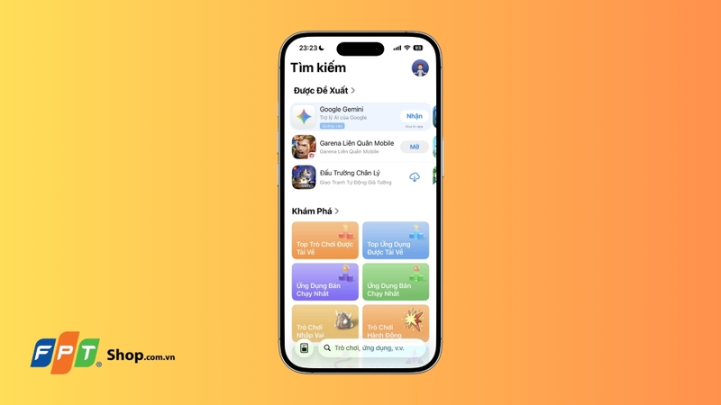 Mở App Store trên iPhone hoặc iPad của bạn