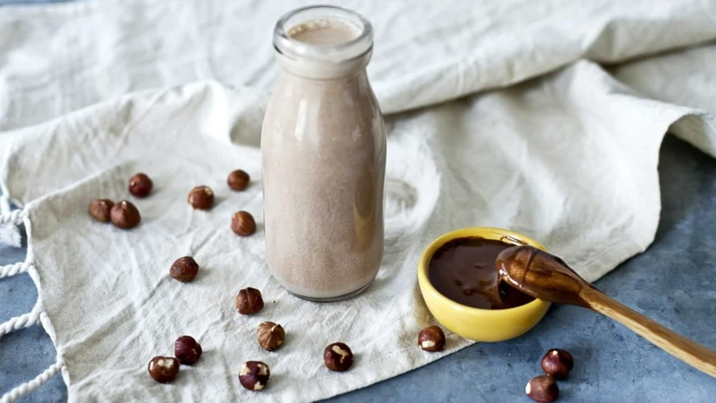 Món sữa hạt hazelnut cực hấp dẫn
