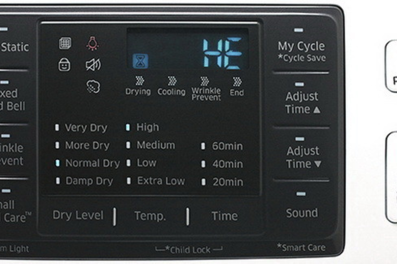 Bảng mã lỗi máy sấy Samsung 2