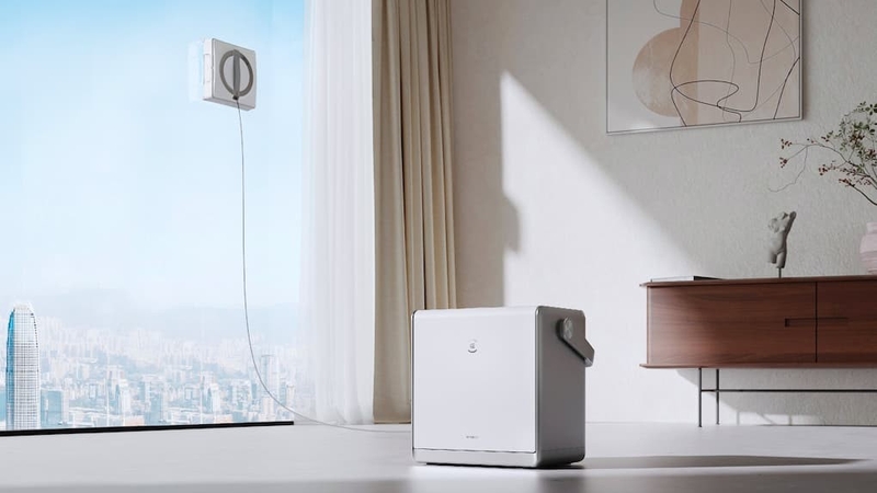 Hệ thống an toàn chống rơi trên robot lau kính 2