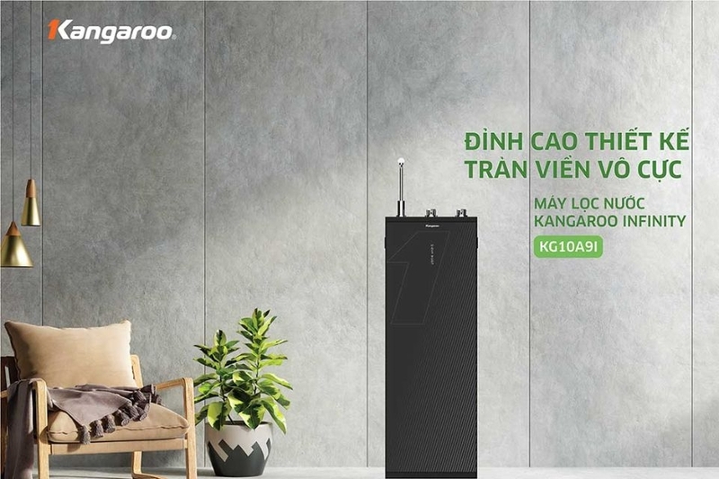 Máy lọc nước nóng lạnh RO Hydrogen Kangaroo Infinity 8 lõi KG10A9I