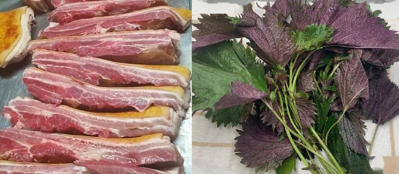 heo rừng hấp tía tô 1