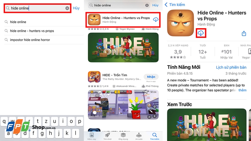 Tải xuống game Hide Online