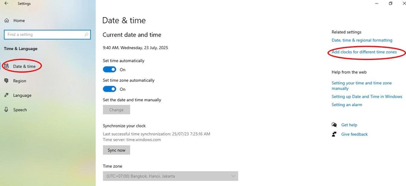 hiển thị đồng hồ trên desktop win 11 hình 10